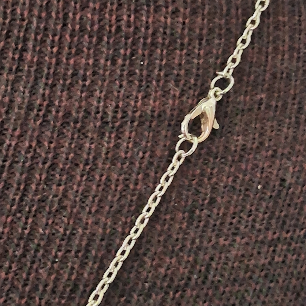 Silvertone and Purple Dragonfly Pendant Necklace - Picture 7 of 10